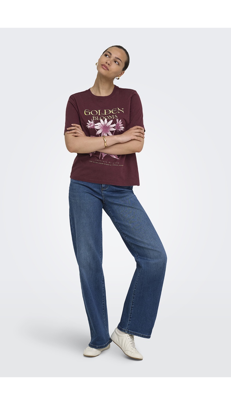 T-shirt Fiori di Fico ONLLUCY