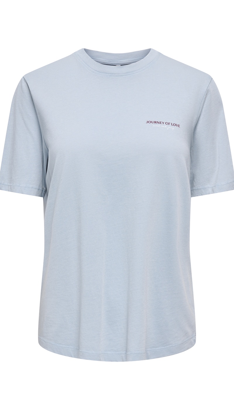 T-shirt Mure Blu Polvere ONLLUCY