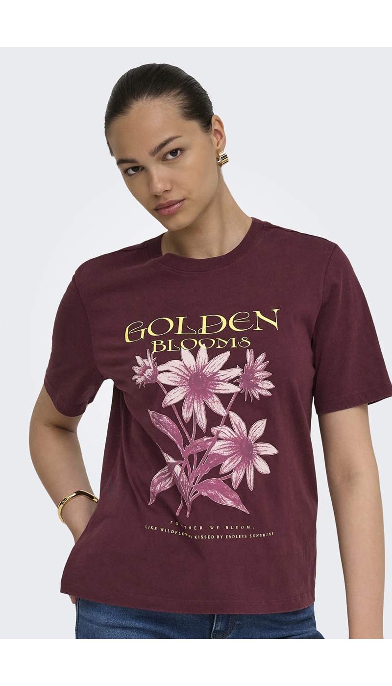 Feigenblumen-T-Shirt ONLLUCY