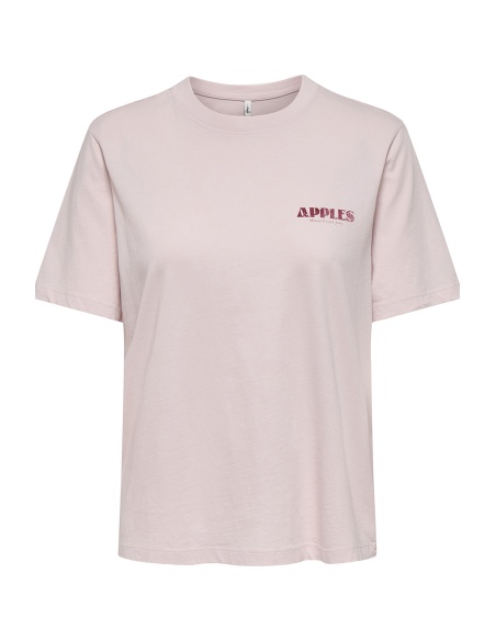 Camiseta Manzanas Lila Pálido ONLLUCY