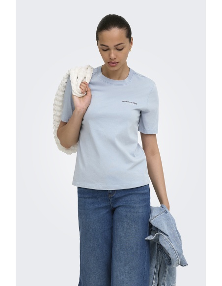 T-SHIRTS MC DUSTY BLUE E26