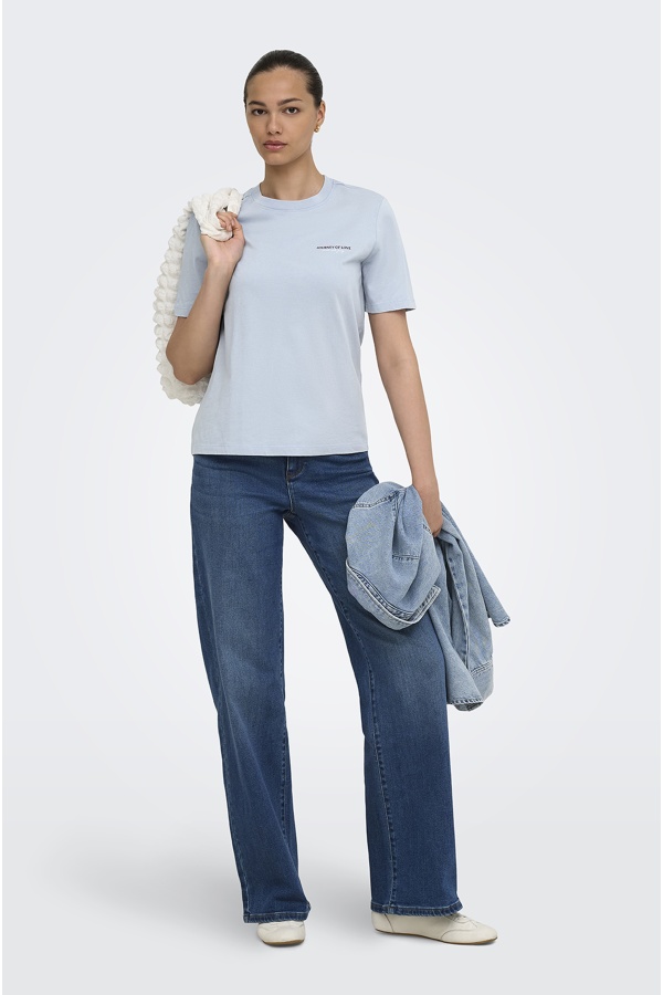 T-SHIRTS MC DUSTY BLUE E26 2