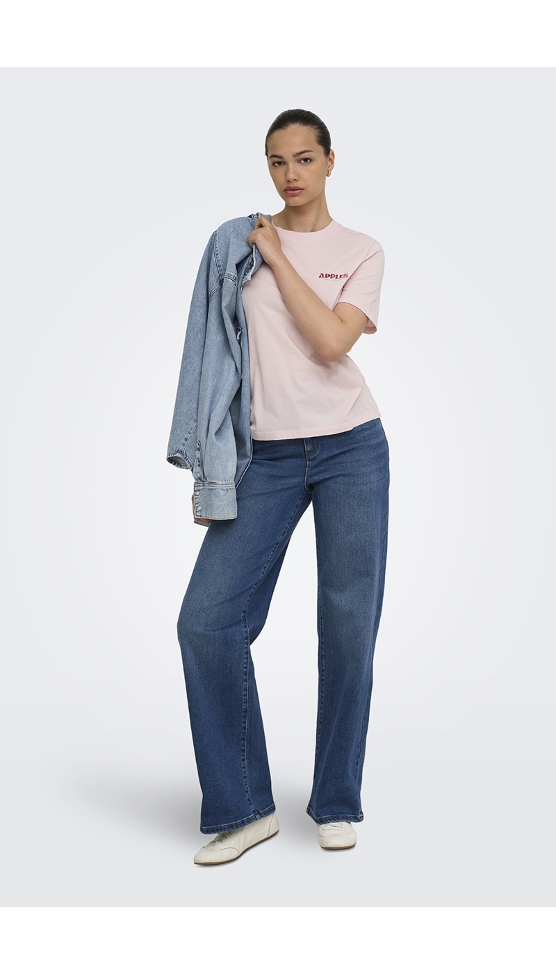 T-shirt Apples Pale Lilac ONLLUCY