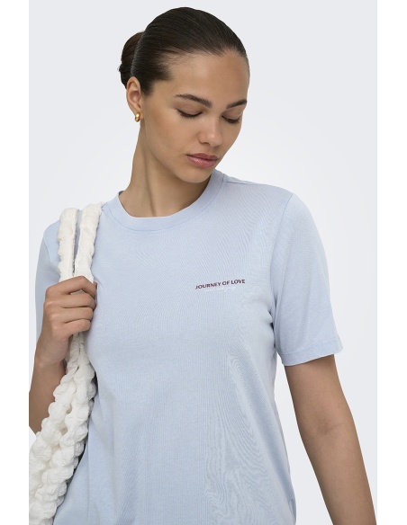 T-SHIRTS MC DUSTY BLUE E26