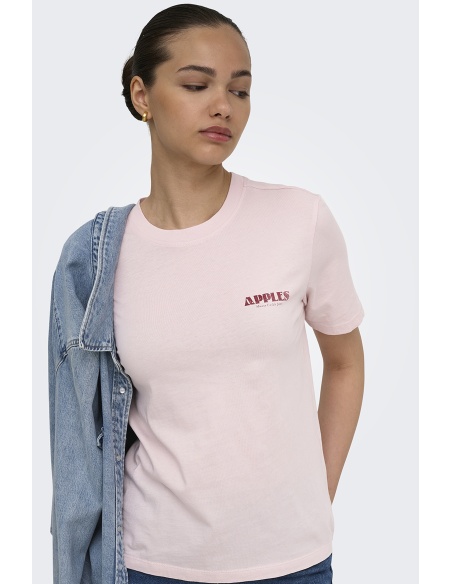 T-shirt Apples Pale Lilac ONLLUCY