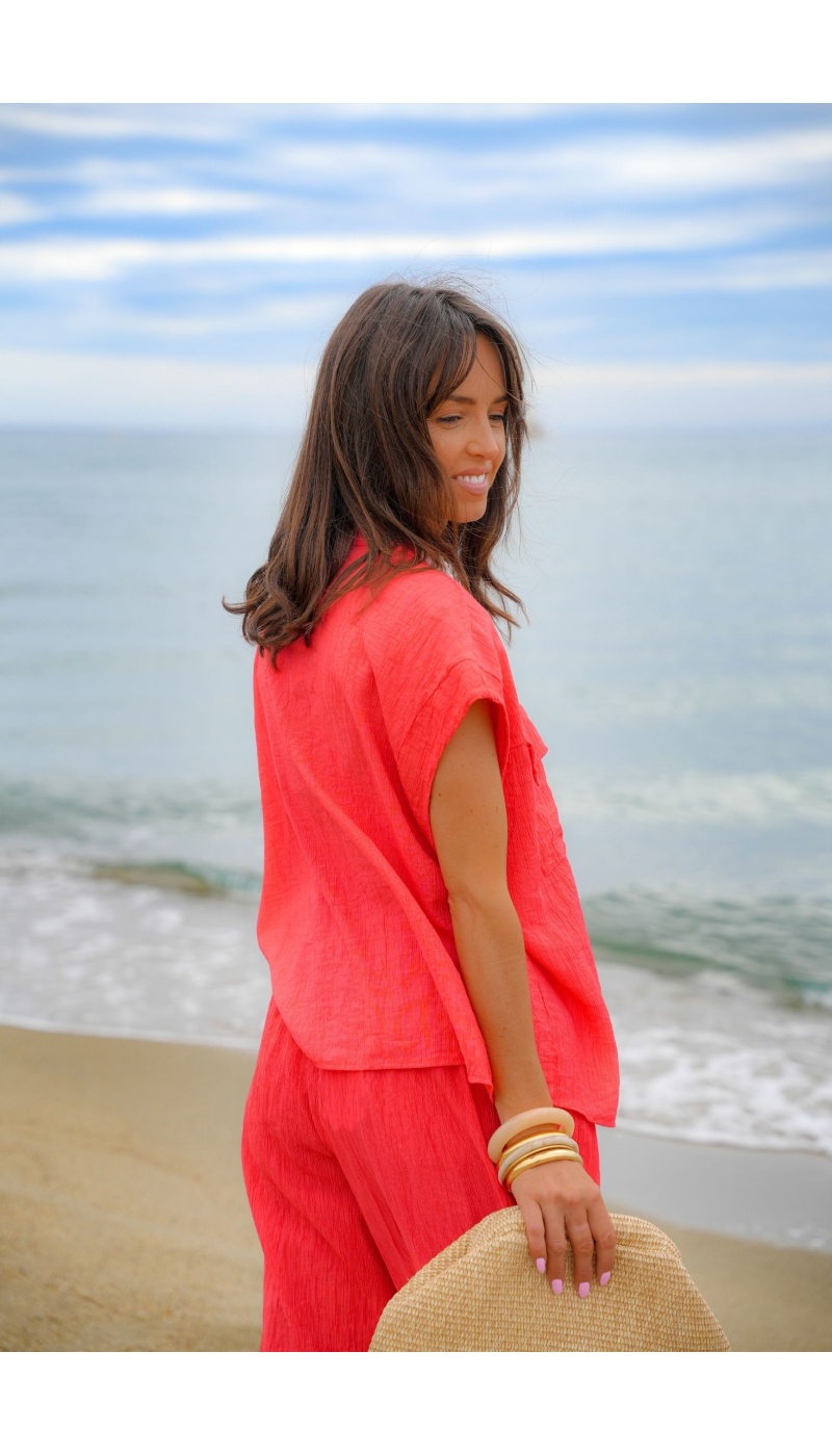 Chemisier Corail AGATHE