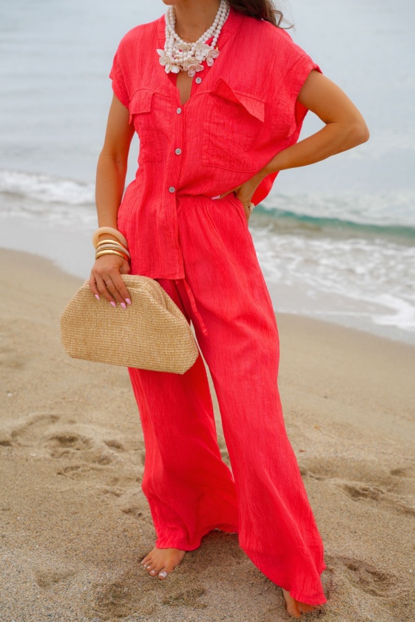 Pantaloni LISON Corallo