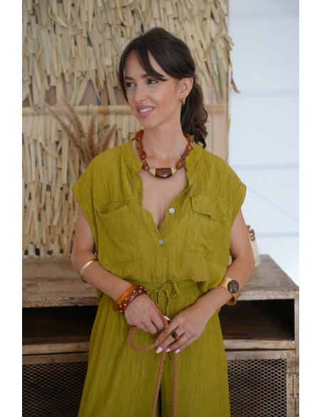 Camicetta verde Sansma E26 - Eleganza chic e comfort