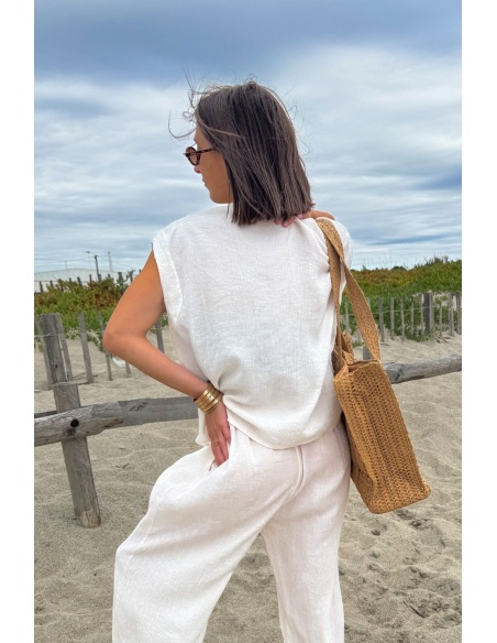 AGATHE Ecru Blouse