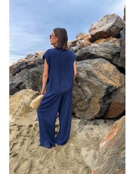 LISON Marineblaue Hose