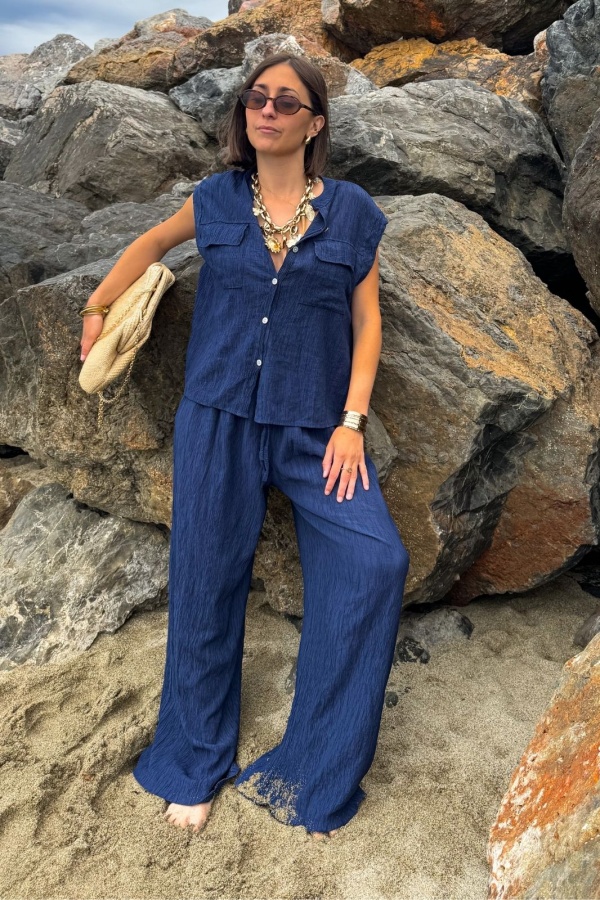 LISON Navy Trousers