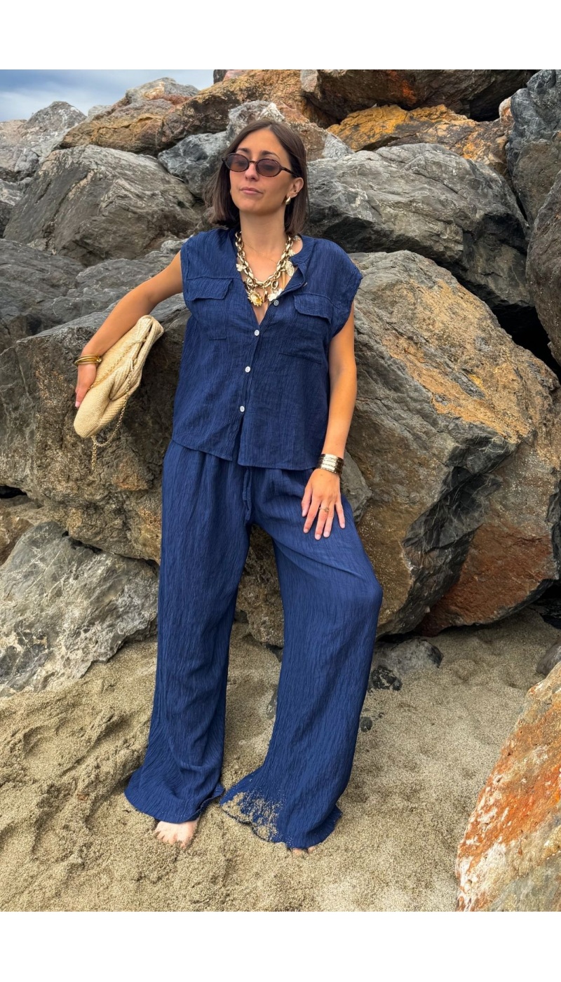 Pantaloni LISON blu scuro