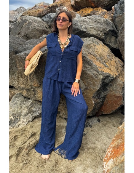 LISON Marineblaue Hose