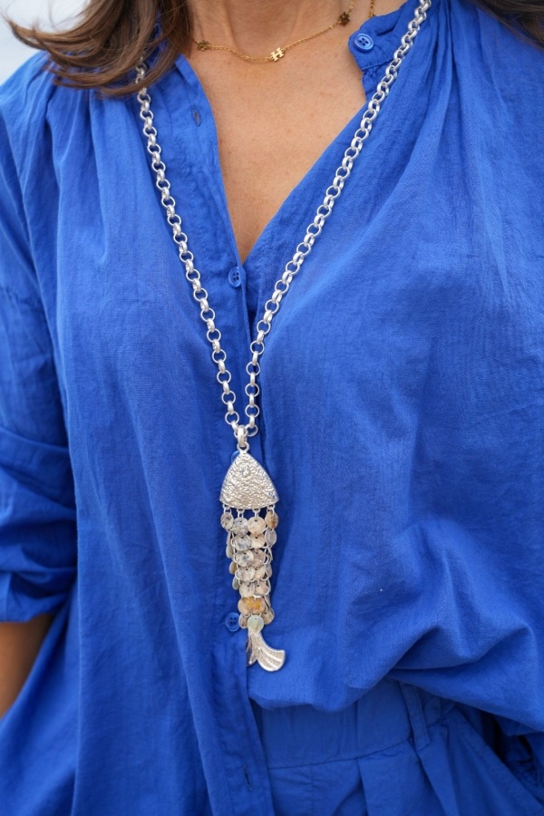 Collier Poisson Argent GARLESCO