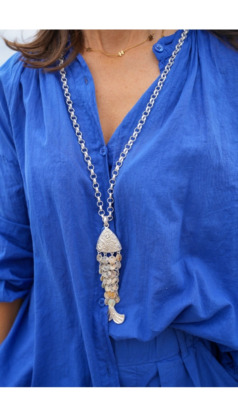 Collier Poisson Argent GARLESCO