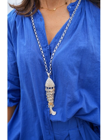 Collier Poisson Argent GARLESCO
