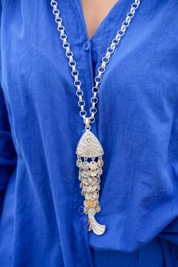 Collier Poisson Argent GARLESCO 2