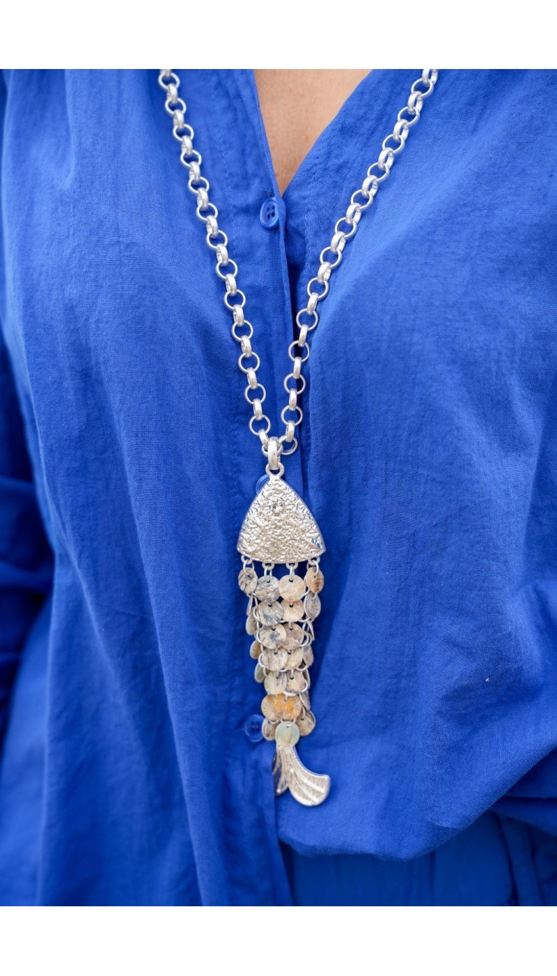 Collier Poisson Argent GARLESCO