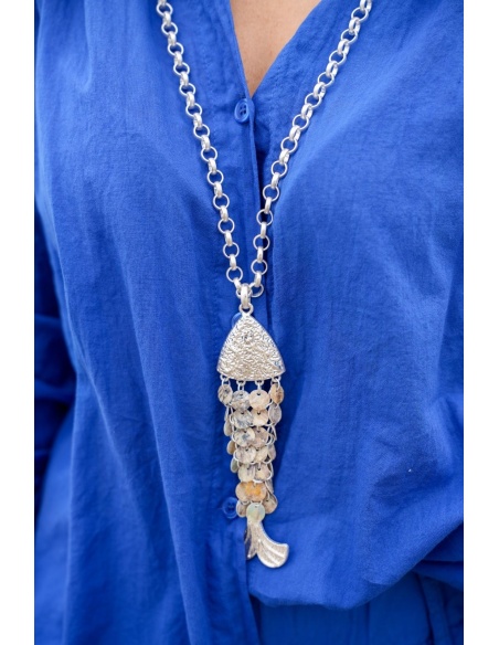 Collier Poisson Argent GARLESCO