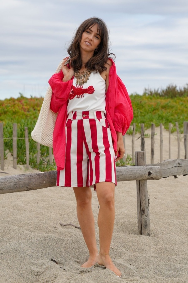 Red Striped Shorts LOU