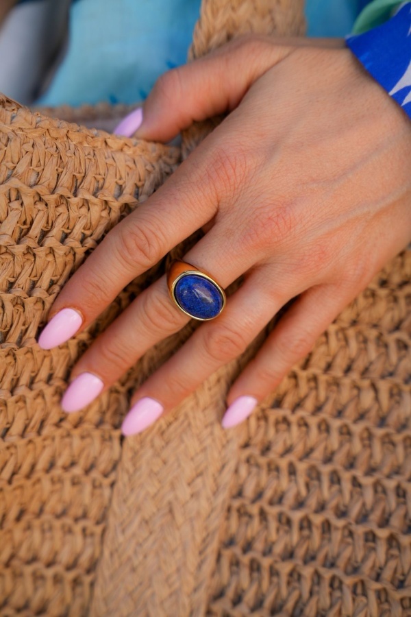 Anillo Piedra Azul AZURA