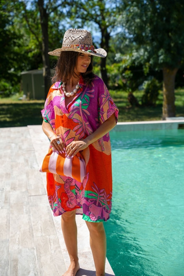 ROBES FEMME SAFARI ORANGE E26