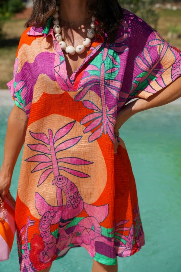 ROBES FEMME SAFARI ORANGE E26 2