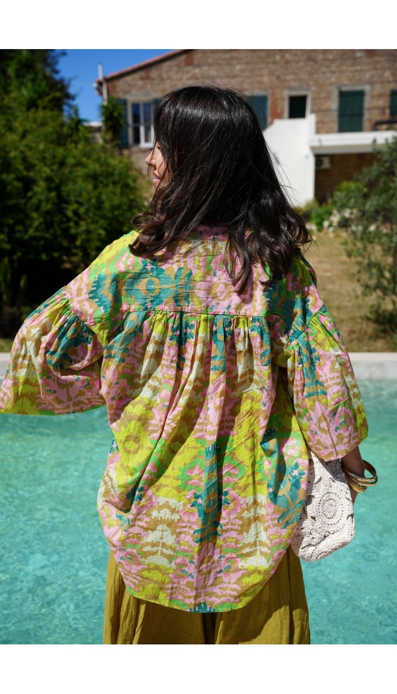 Blusa Banditas Amarelo Rosa PANDORA