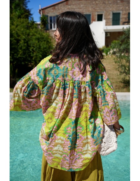 Blouse Banditas Jaune Rose PANDORA