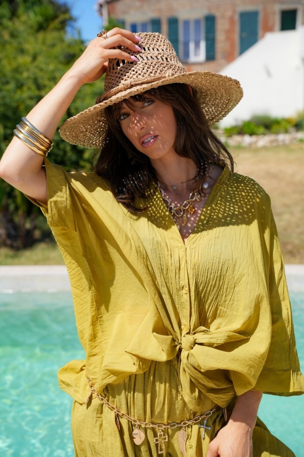 TALAIA Olive Light Blouse