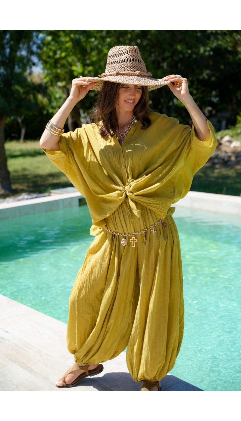 TALAIA Olive Light Blouse
