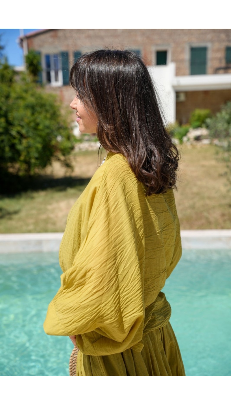 TALAIA Blusa Oliva Ligera