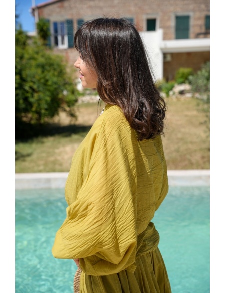 TALAIA Olive Light Bluse