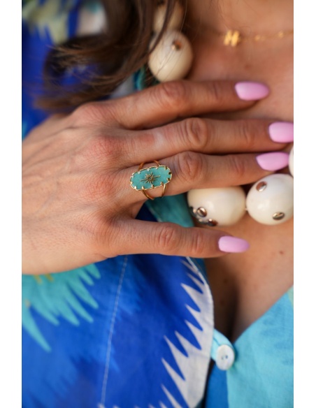 ESTRELLA Turquoise Star Ring