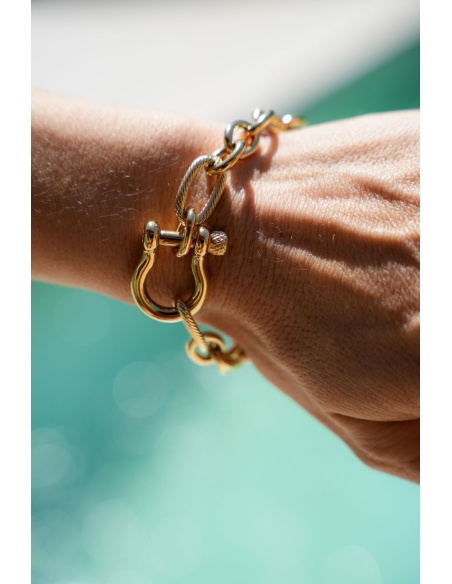 Bracciale in maglia d'oro ALBARCA