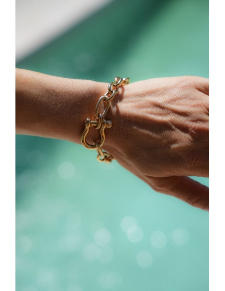 Bracciale in maglia d'oro ALBARCA