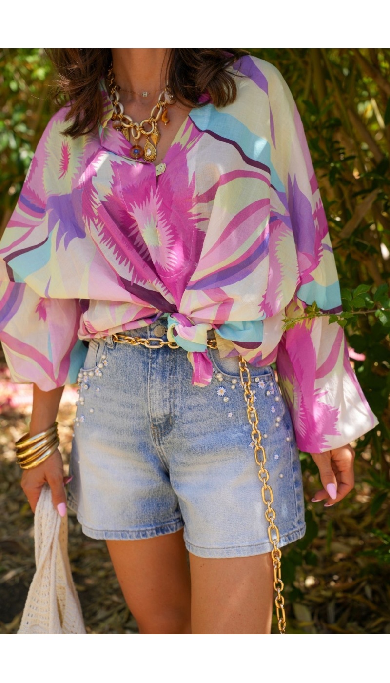 CUBELLS Shorts vaqueros Margarita