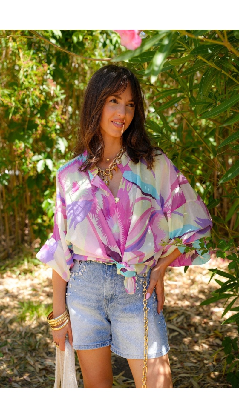 Blusa Lila Spurt Banditas MIRABOLA