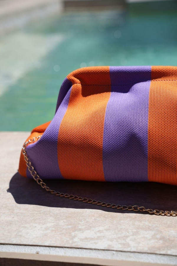 POCHETTE ORANGE VIOLET E26 2