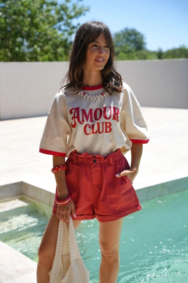 Short Rouge VICTOIRE