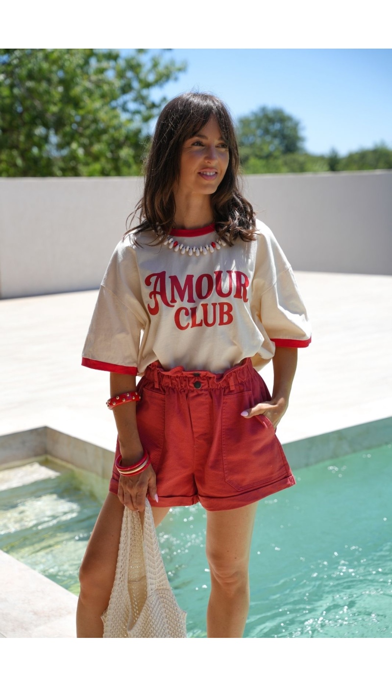 Short Rouge VICTOIRE