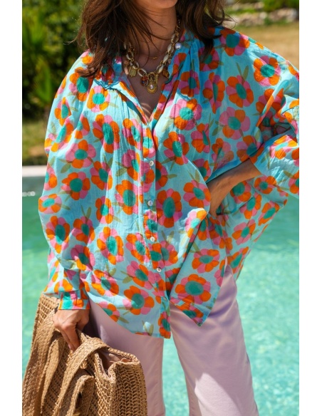 Blusa Cameron Bandiats Blu GIRASO