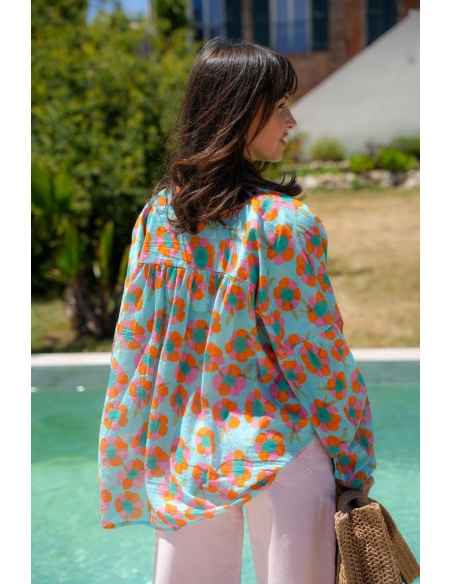 Cameron Bluse Blau Bandiats GIRASO