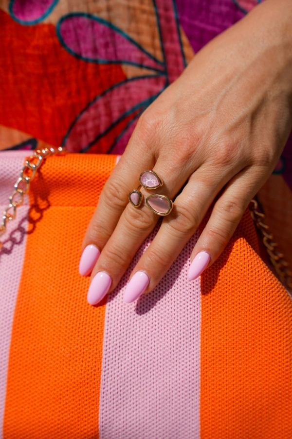 Bague Goutte Rose CANARET