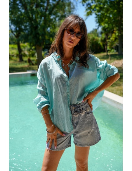 Türkise Banditas AGATA Bluse