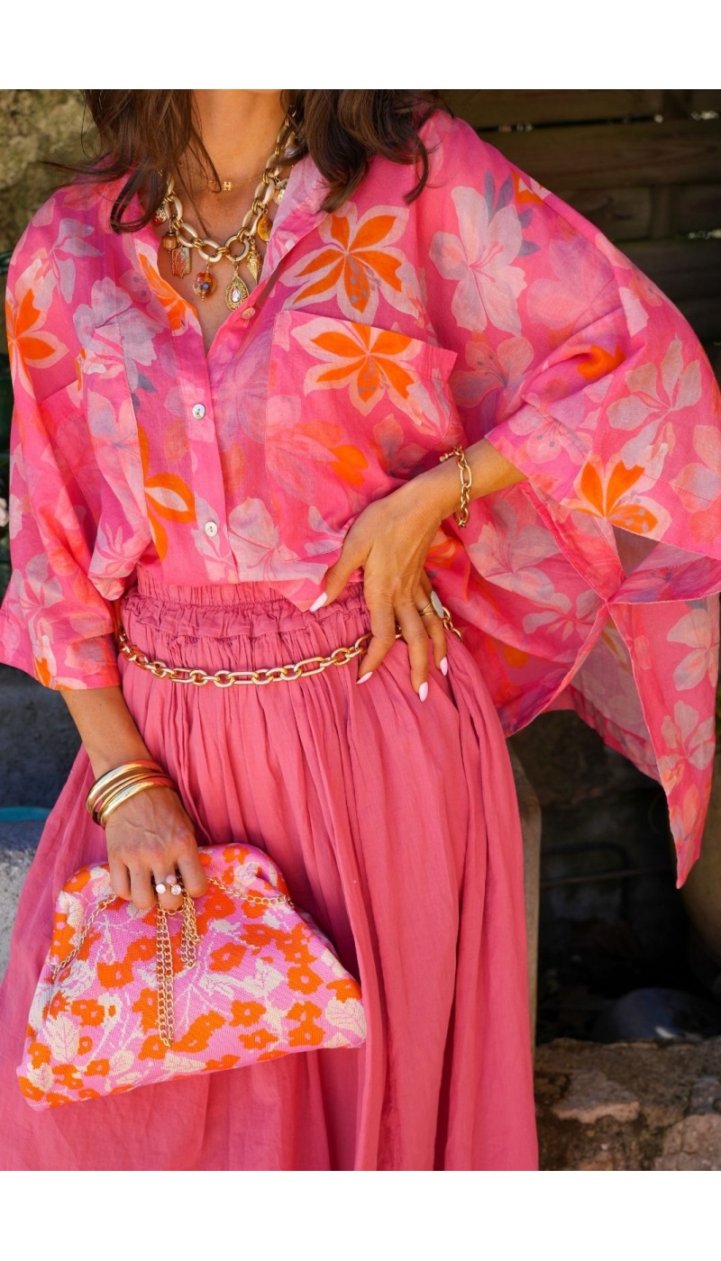 Blusa Lucca Banditas Rosa POLARIS