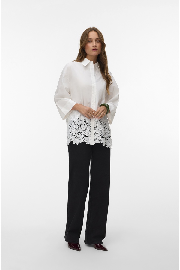 Snow White Flowers Shirt VMRITTA