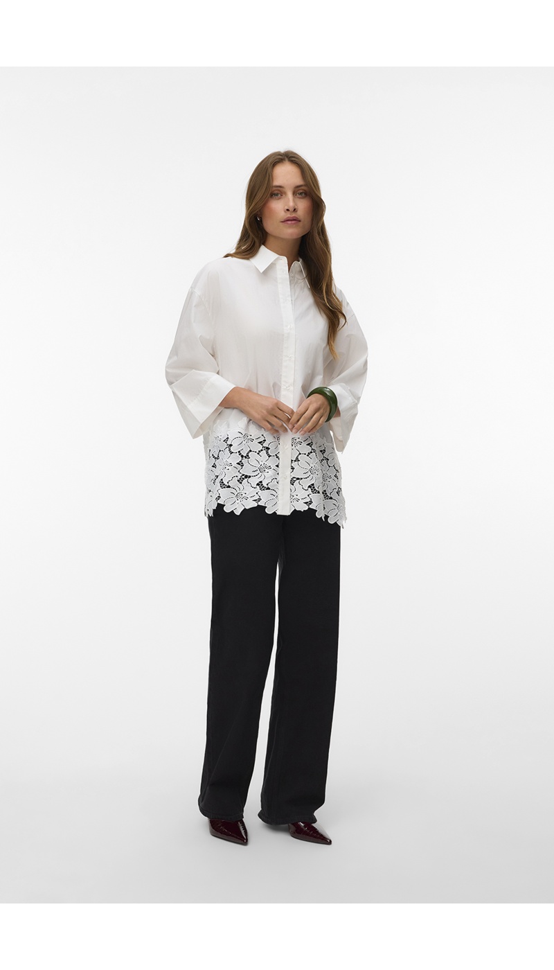 Snow White Flowers Shirt VMRITTA