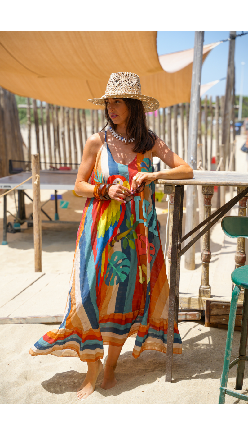 Vestido sin mangas Parrot ROLY - Elegancia y estilo para Mujer