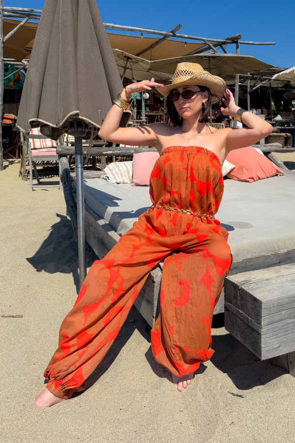 ORANGE BLUMENKOMBI E26